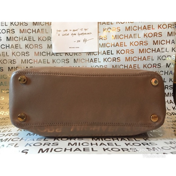 Michael Kors Florence Satchel- Dark Dune - Picture 5 of 7